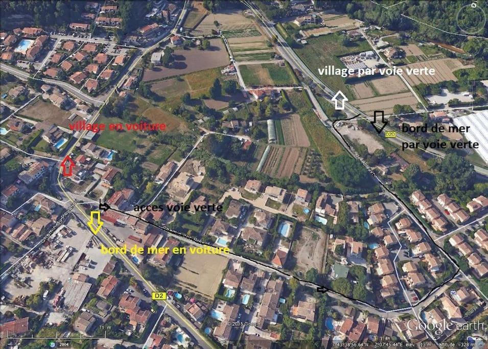 Appart Dans Maison 2 Km De La Plage Villeneuve-Loubet Exterior foto